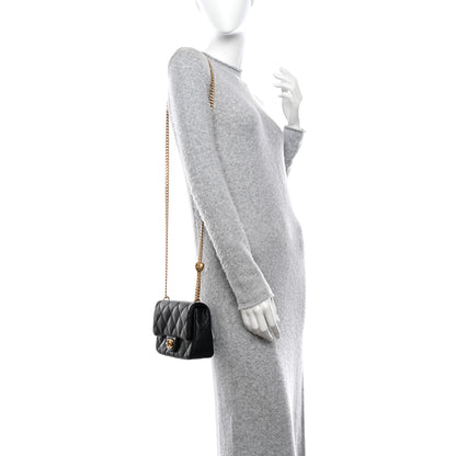 Chanel Caviar Quilted Mini Sweetheart Flap Black 2 of 11
