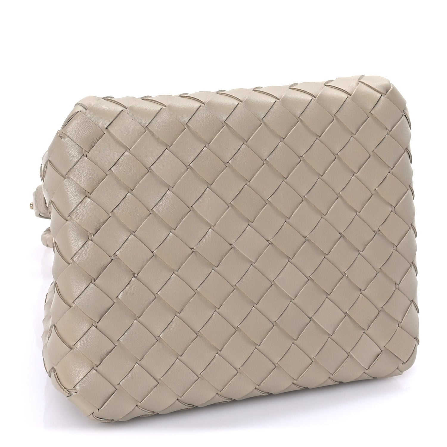 Bottega Veneta Nappa Intrecciato Mini Parachute Shoulder Bag Ecru 3 of 7