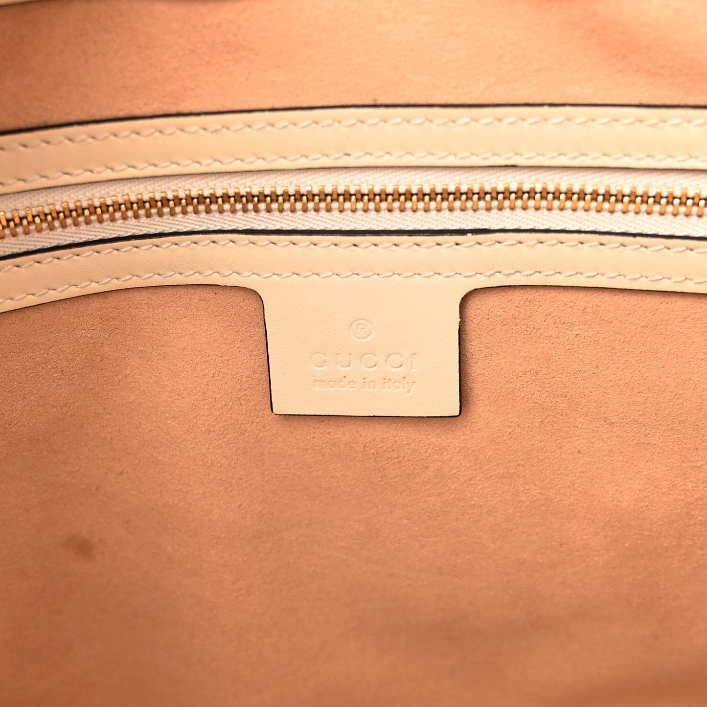 GG Supreme Monogram Medium Padlock Tote White