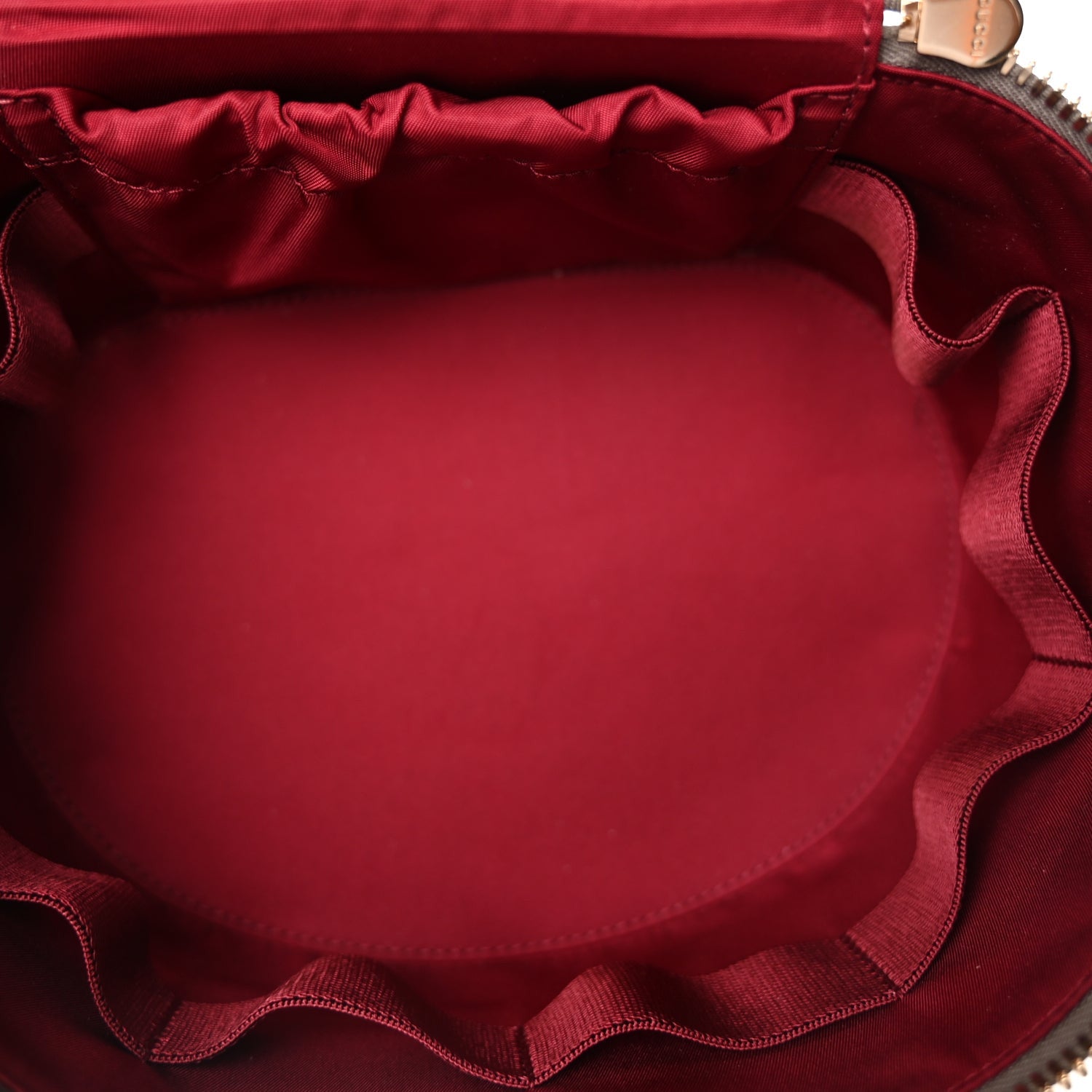 Gucci GG Supreme Monogram Ancora Calfskin Vanity Cosmetic Case  Beige Ebony Rosso 5 of 8