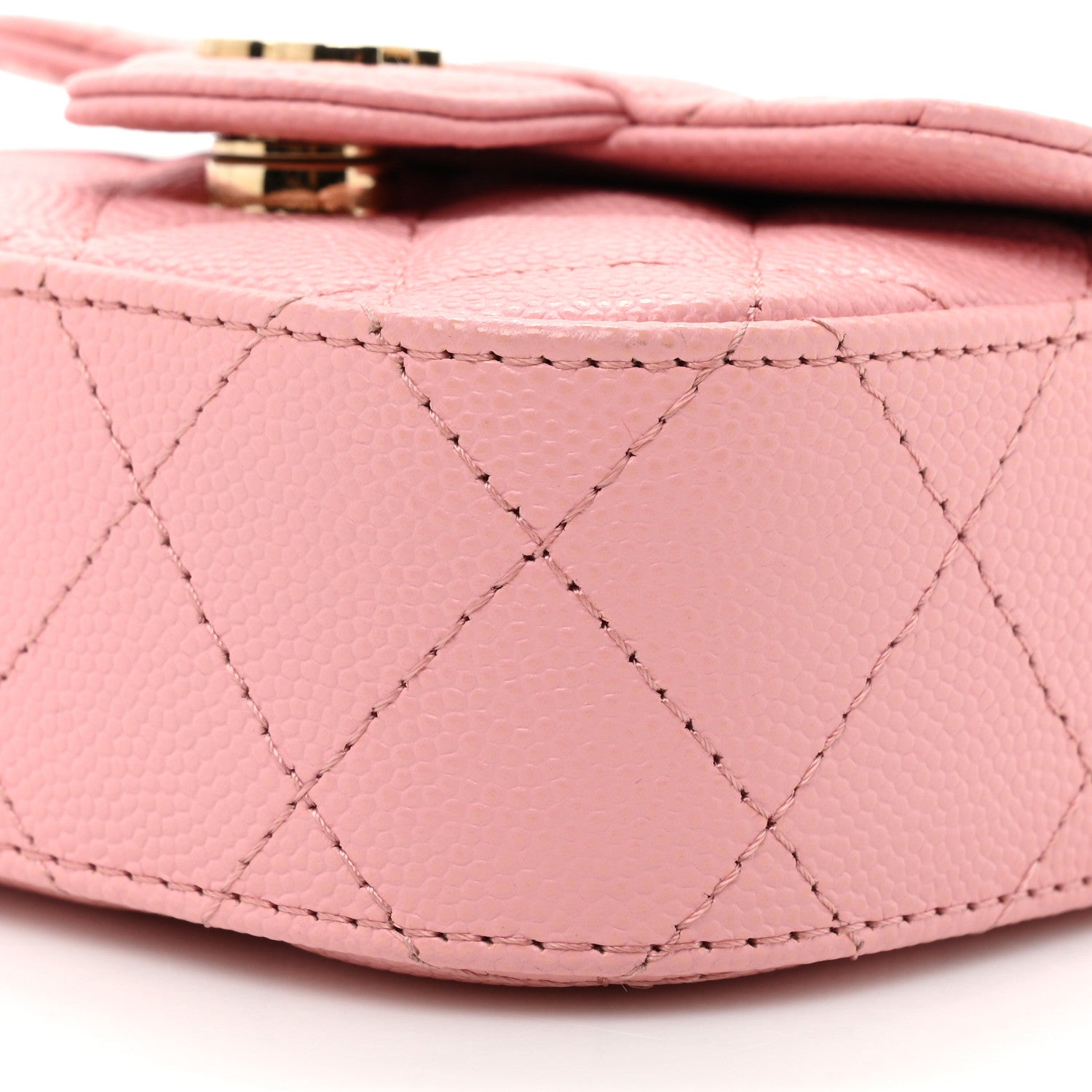 Chanel Caviar Quilted Mini Clutch With Chain Pink 9 of 10