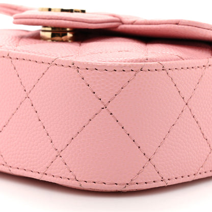 Chanel Caviar Quilted Mini Clutch With Chain Pink 9 of 10
