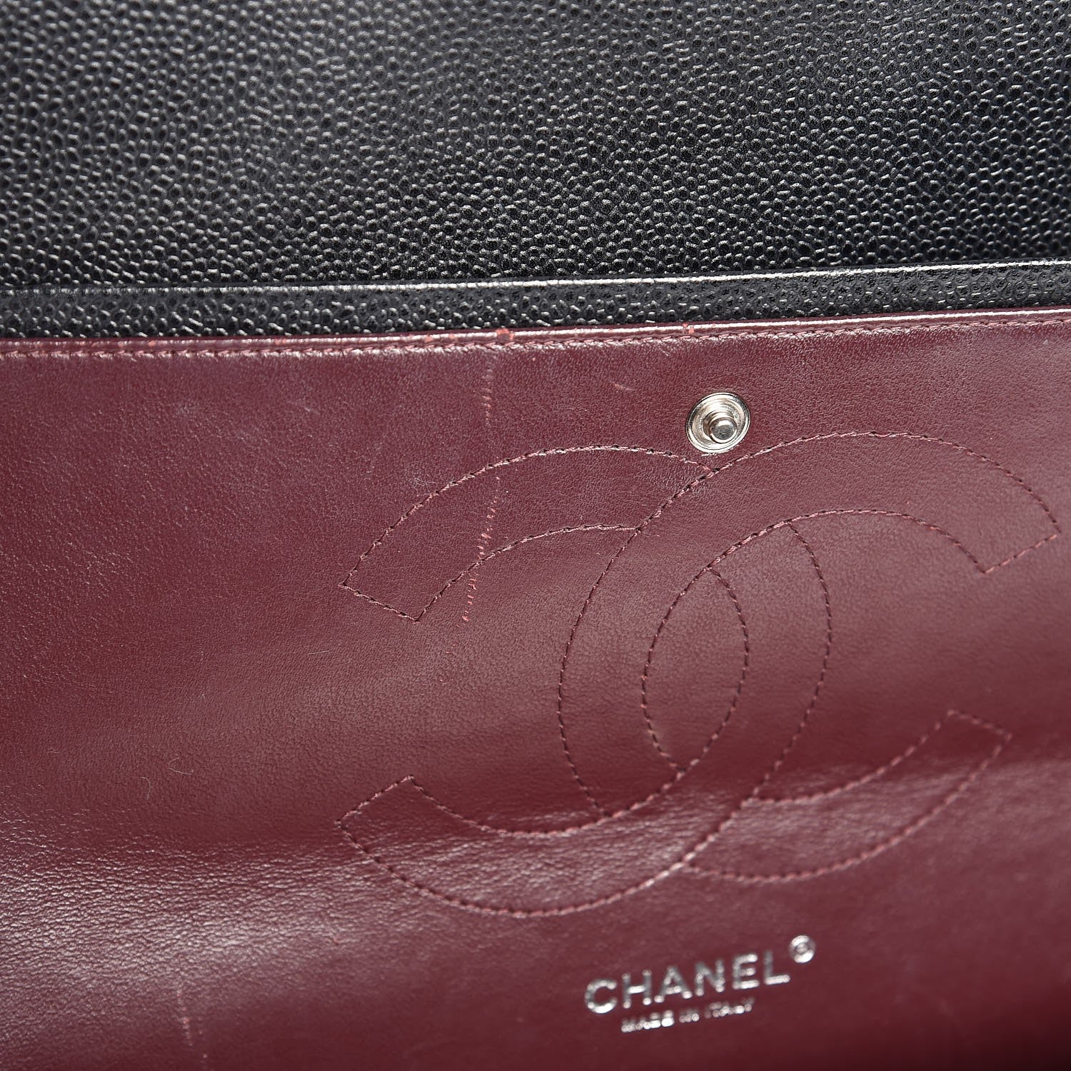 Chanel Caviar Quilted Jumbo Double Flap Black 8 of 12