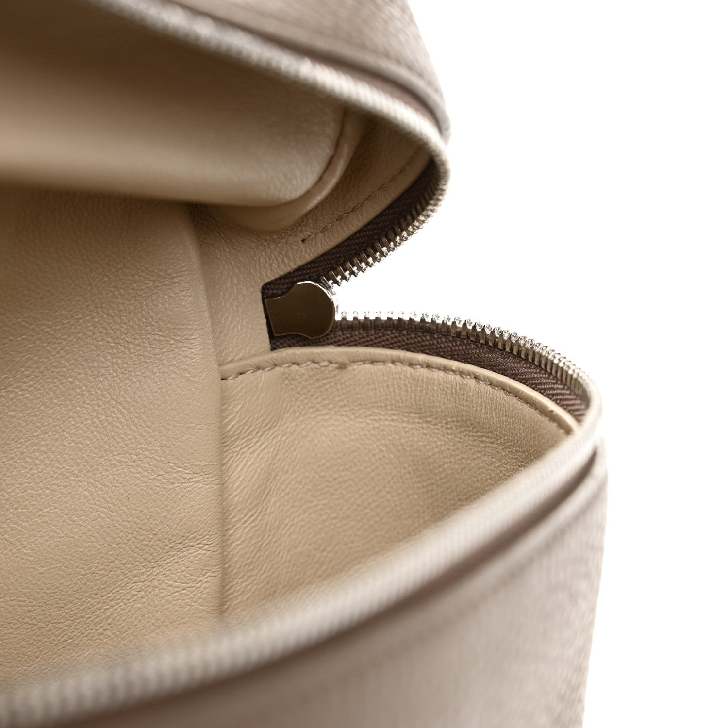 Loro Piana Grained Calfskin Extra Pocket L23.5 Backpack Warm Mastic 10 of 13