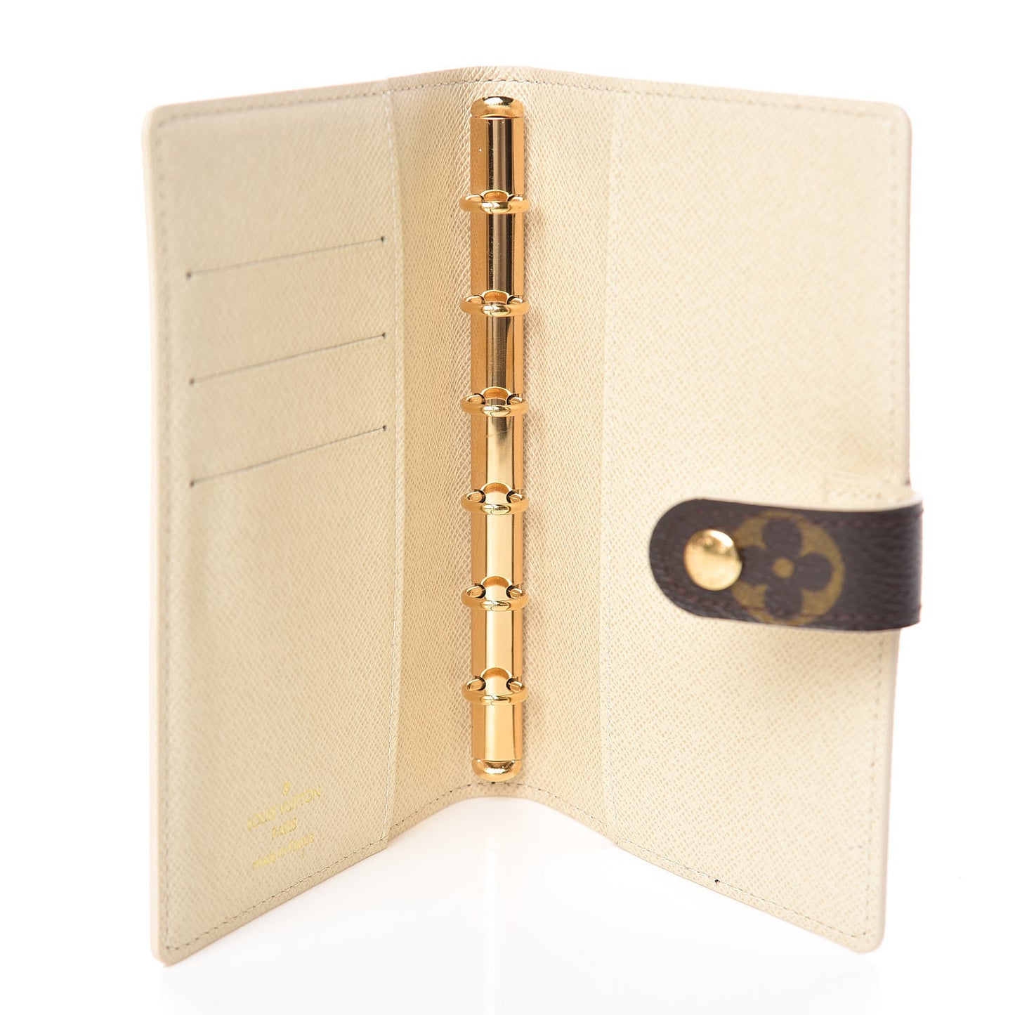 Monogram Trunk Small Ring Agenda Cover White