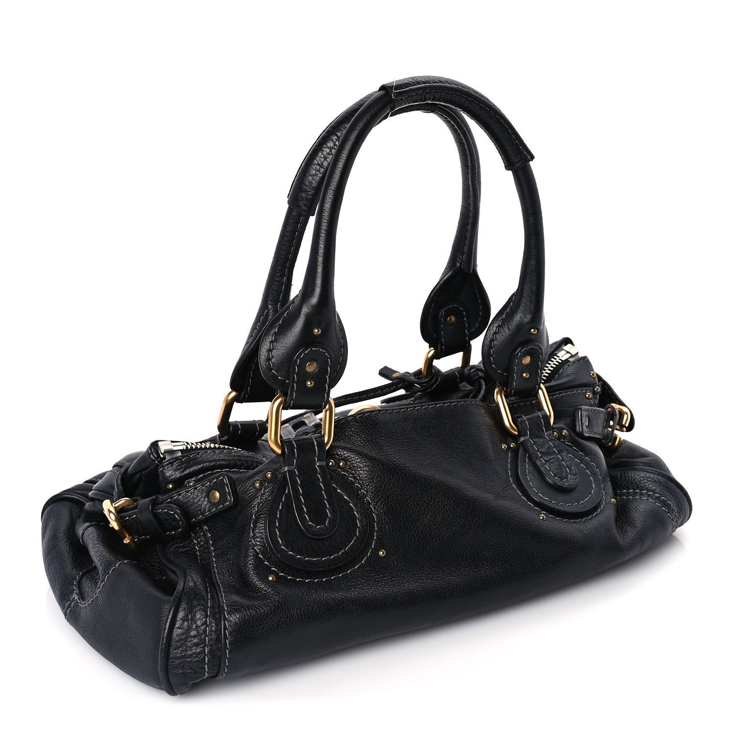 Chloe Calfskin Medium Paddington Satchel  Black 2 of 8
