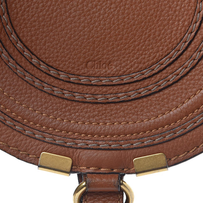 Chloe Calfskin Mini Marcie Round Crossbody Bag Tan 13 of 13