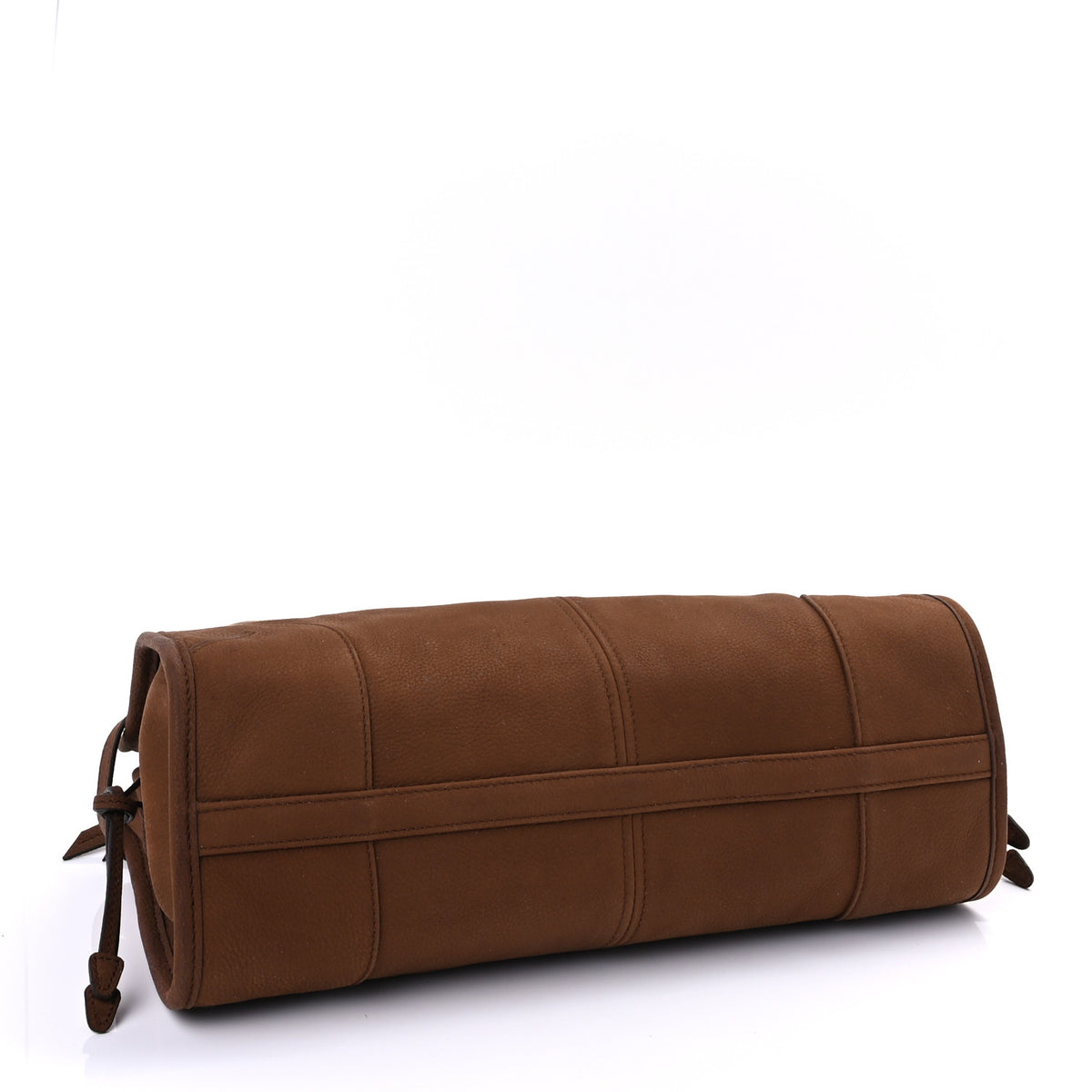 Prada Nubuck Triangle Medium Bonnie Shoulder Bag Cacao 3 of 8