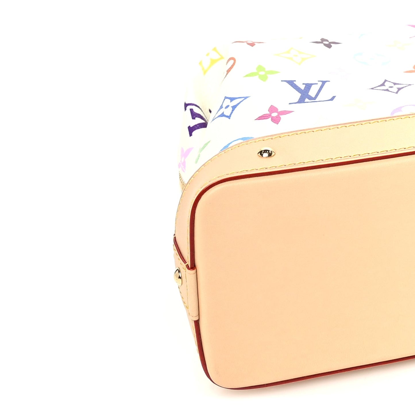 LV x TM Monogram Multicolor Cosmetic Pouch GM  White