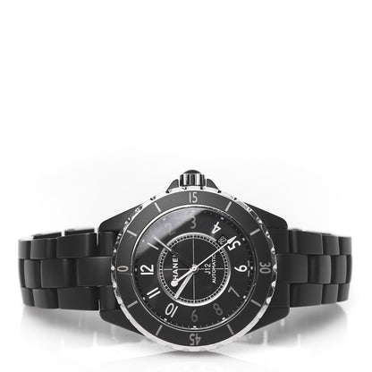 Chanel Stainless Steel Matte Ceramic 41mm J12 Automatic Watch Black 3 of 7