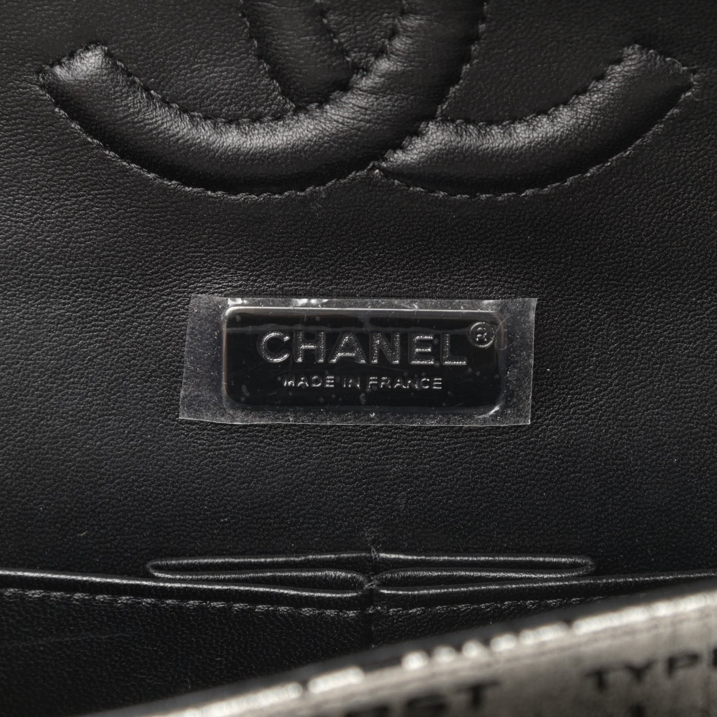 Lambskin Hand Painted Medium Double Flap Black