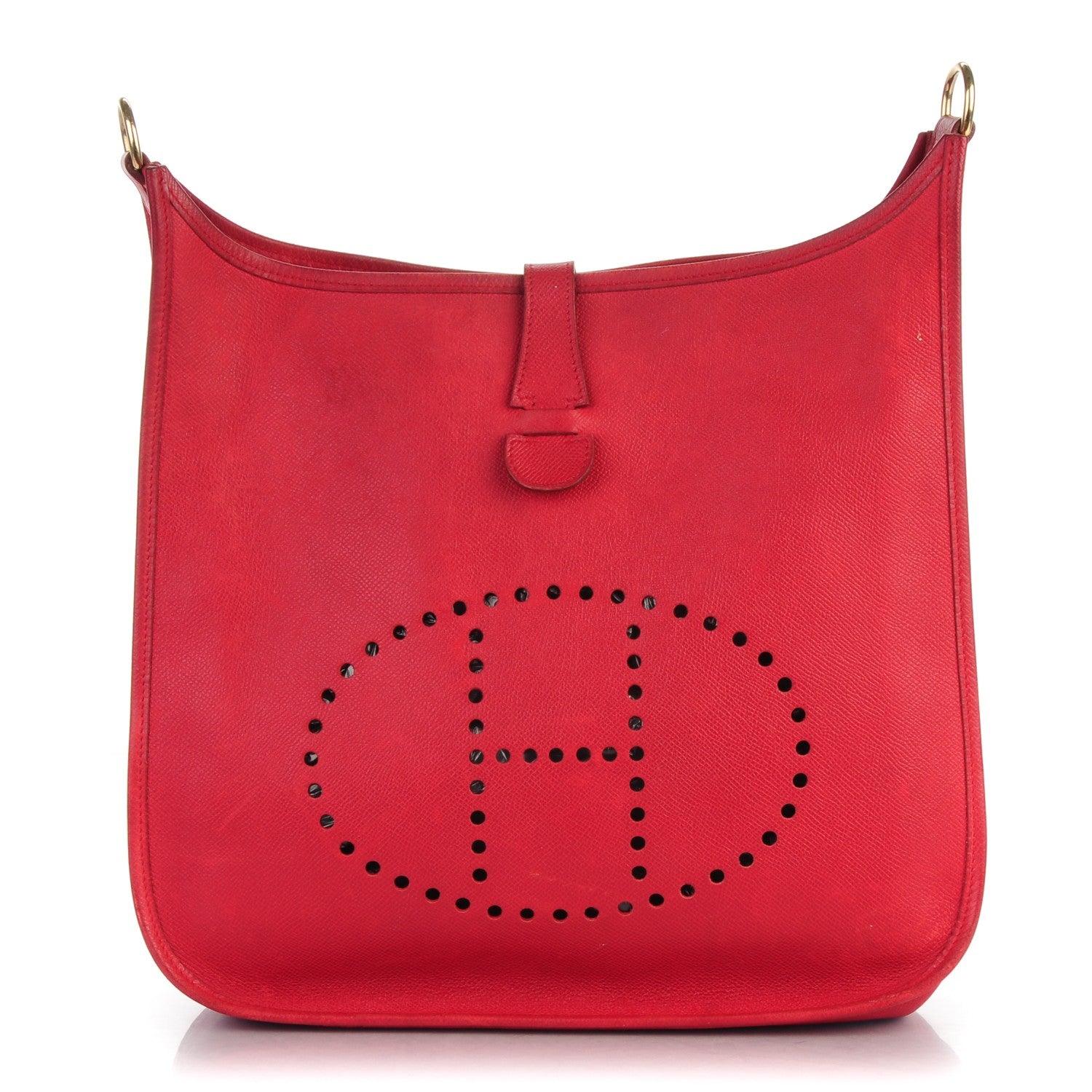Hermes Courchevel Evelyne GM Rouge Vif 1 of 20