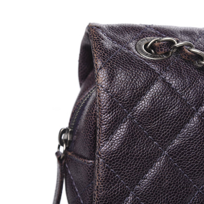 Chanel Iridescent Caviar Quilted Large Chic Flap Purple 11 of 15