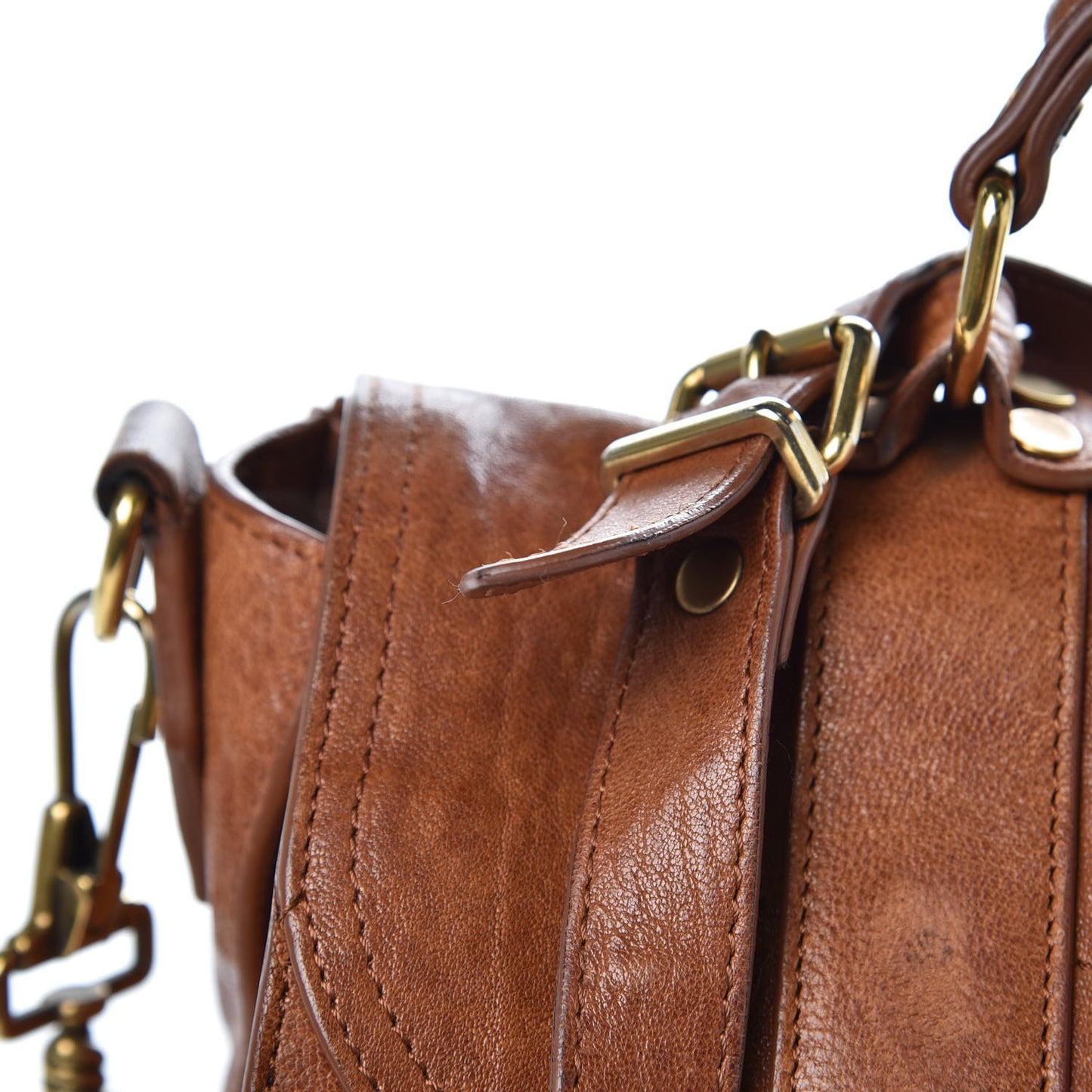 Lambskin Medium PS1 Satchel Saddle