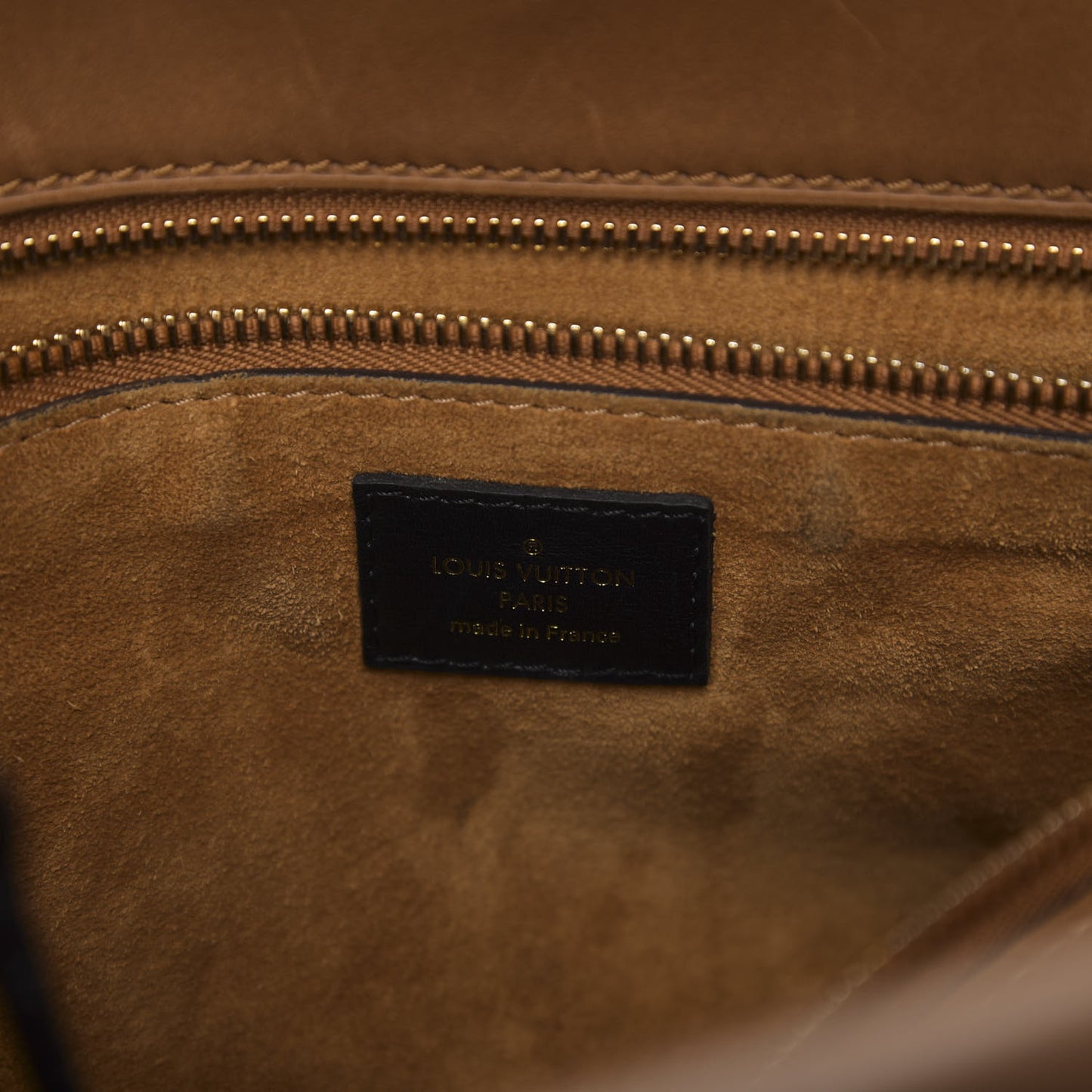 Monogram Cuir Orfevre Tote W PM Noisette