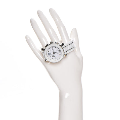 Fendi Stainless Steel Ceramic 38mm Chronograph Quartz Watch White 2 of 10