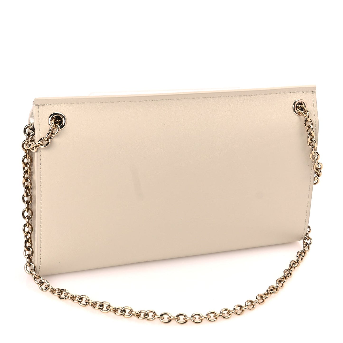 Silky Calf Amberley Convertible Clutch Chalk