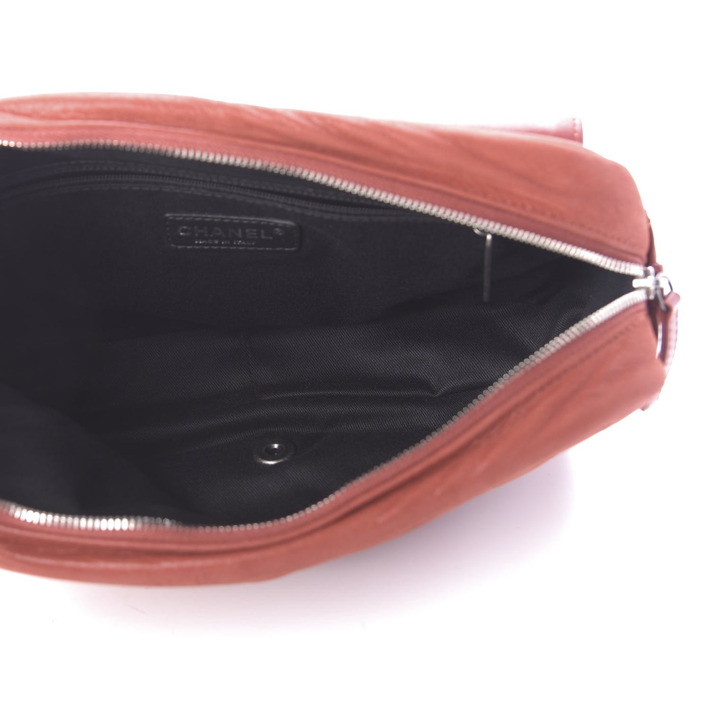 Iridescent Calfskin Medium In the Mix Flap Red