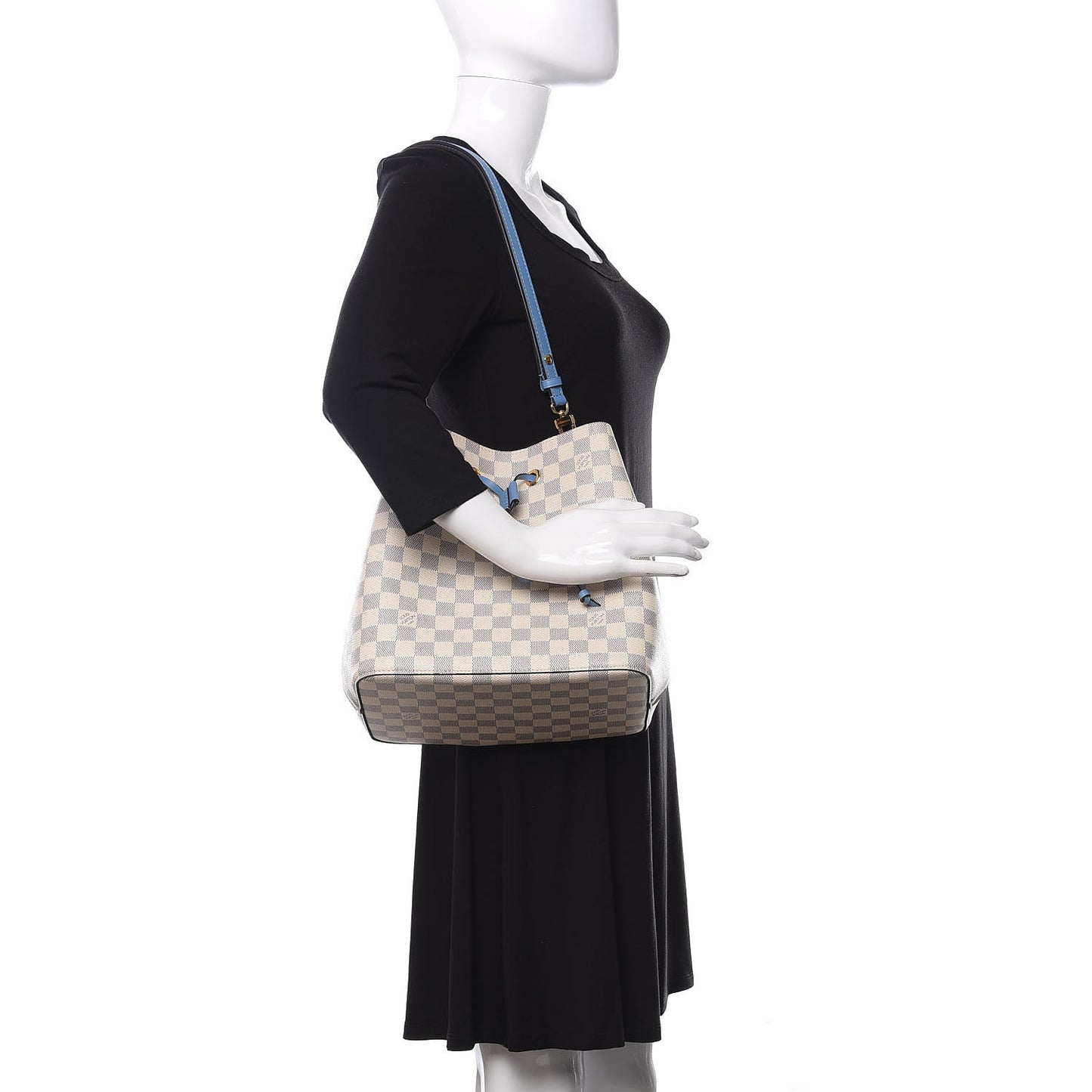 Damier Azur Neonoe MM Bleuet
