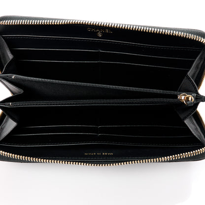 Chanel Caviar Quilted Pearl Coco Candy Large Gusset Zip Black 5 of 13