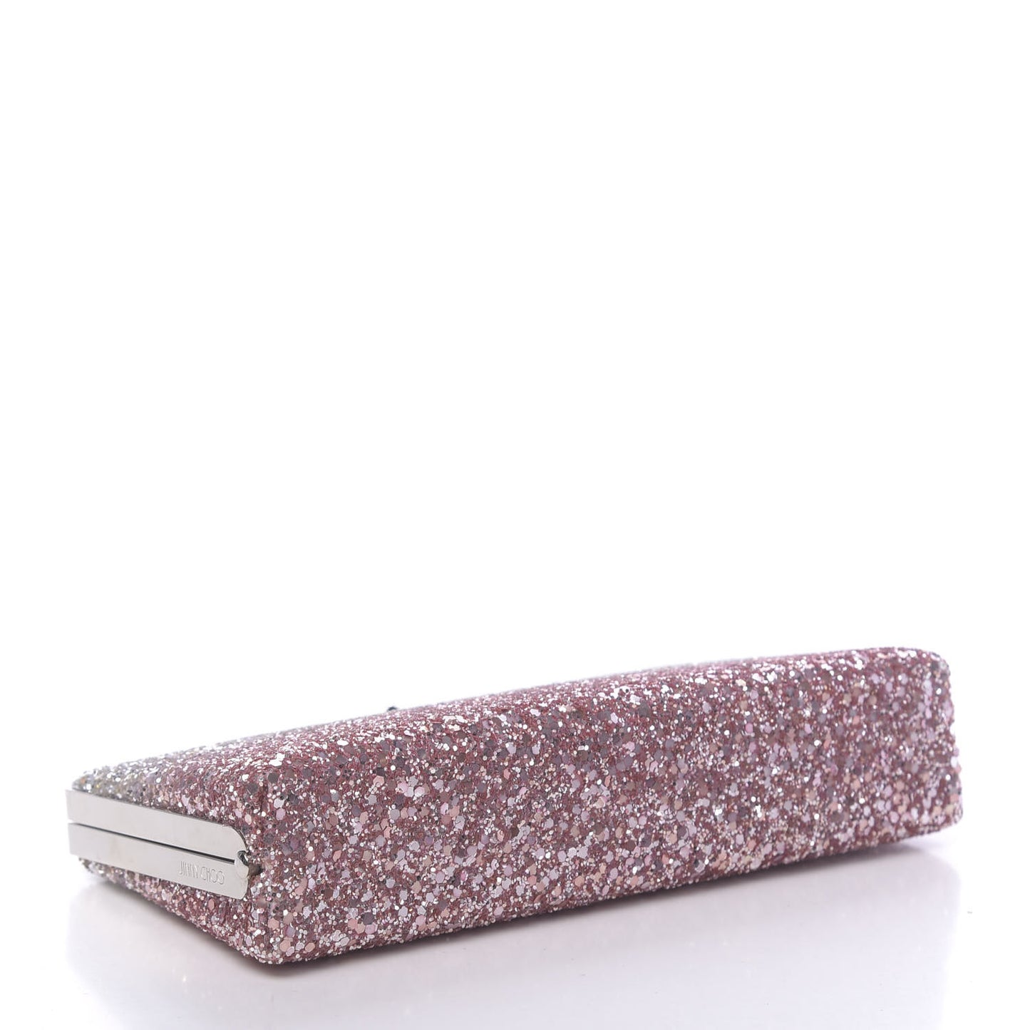 Coarse Glitter Celeste Clutch Pink Silver