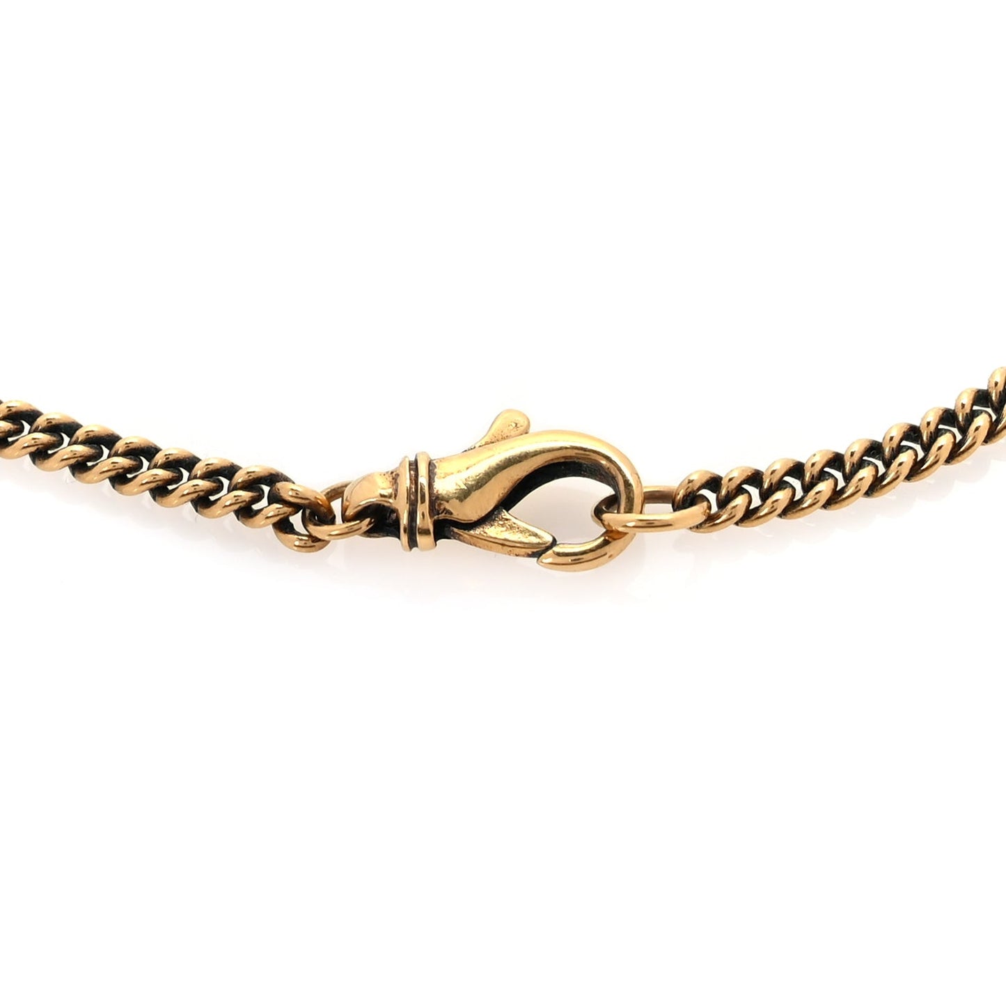 Metal Logo Necklace  Gold