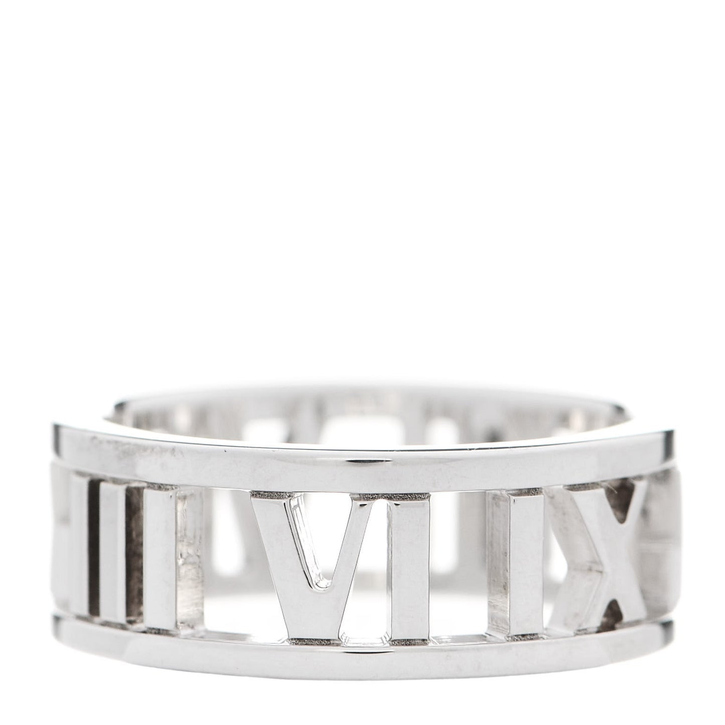 Sterling Silver Wide Atlas Open Ring 49 4.75