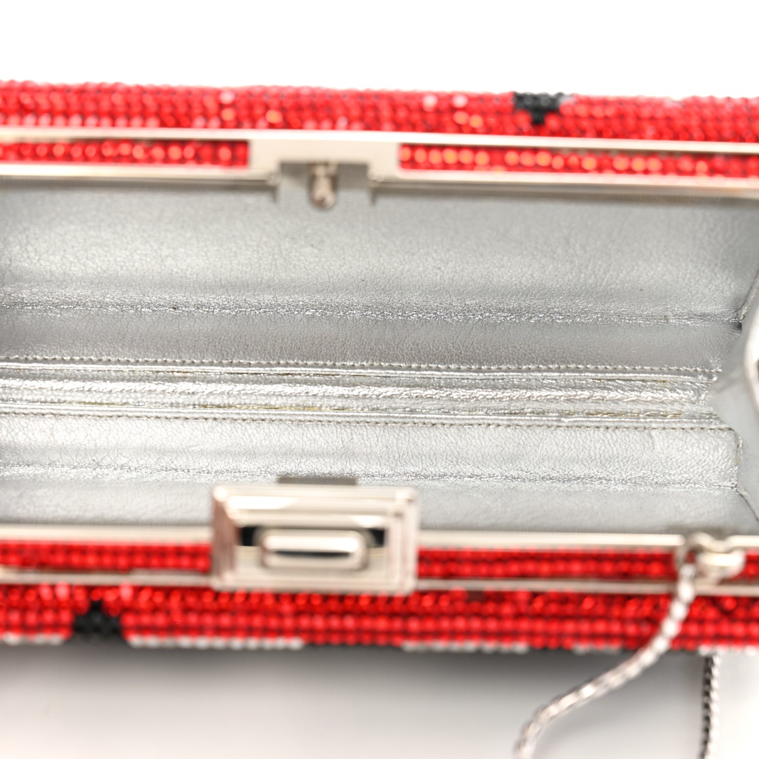 Judith Leiber Swarovski Crystal Minaudiere Clutch Multicolor 5 of 12