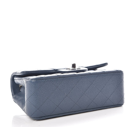 Chanel Caviar Quilted Mini Rectangular Flap Blue 4 of 10