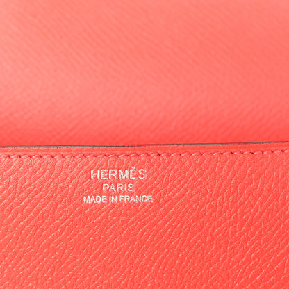 Hermes Epsom Cherche Midi Clutch Rouge Tomate 8 of 10