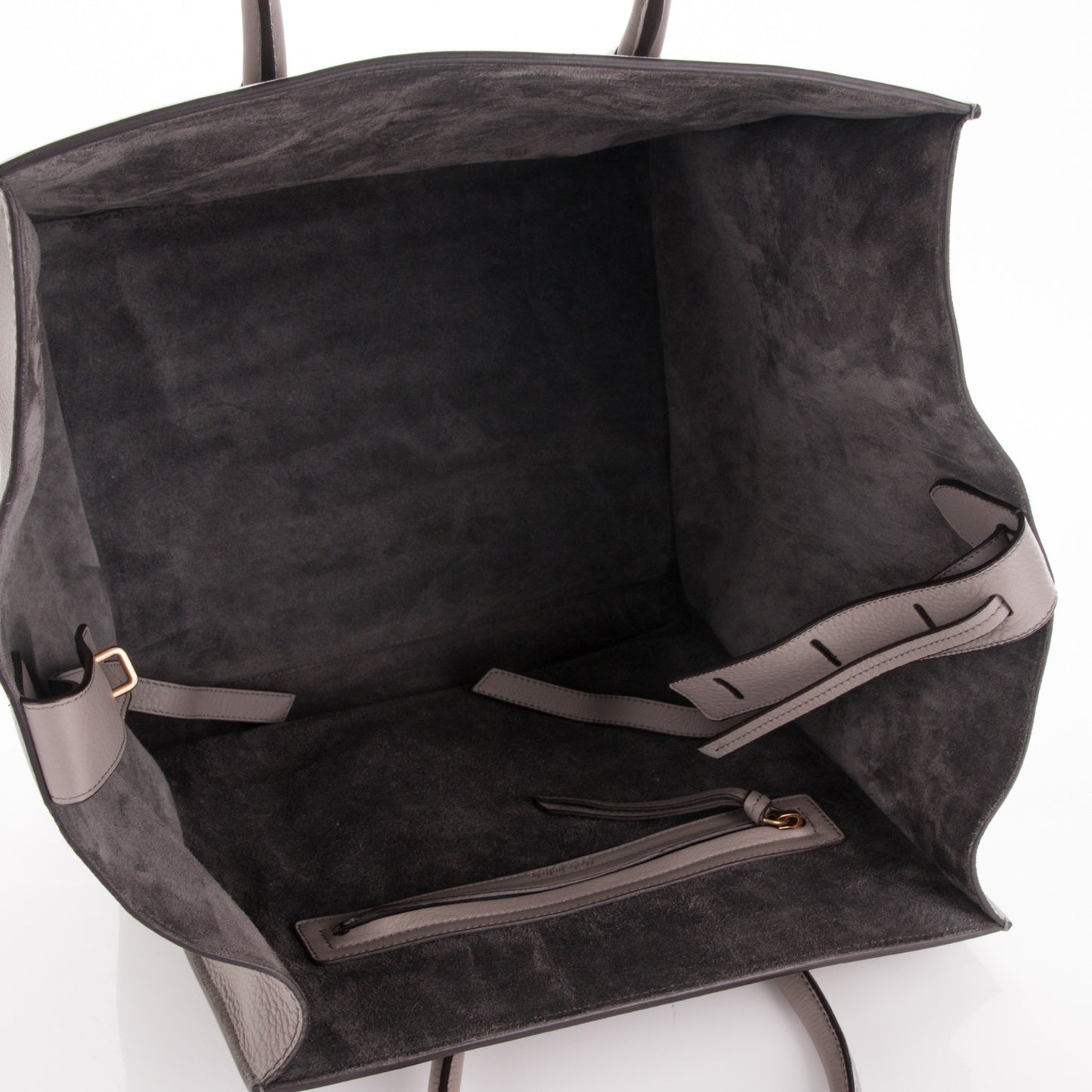 Supple Calfskin Medium Phantom Luggage Grey