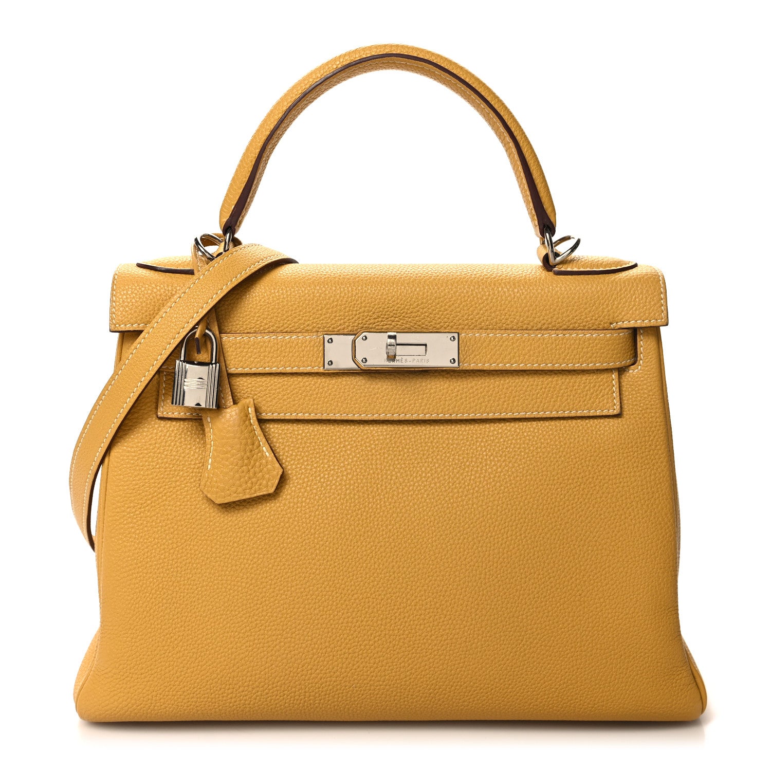 Hermes Togo Kelly Retourne 28 Curry 1 of 10