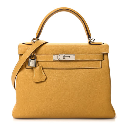 Hermes Togo Kelly Retourne 28 Curry 1 of 10