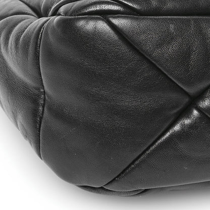 Prada Nappa Triangle Quilted Patchwork System Bag Black 10 of 10