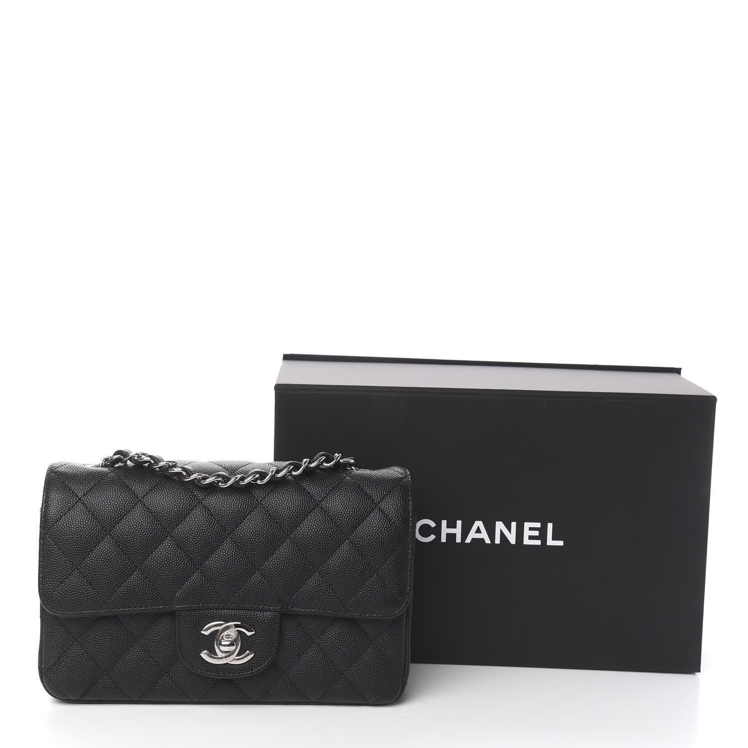 Chanel Caviar Quilted Mini Rectangular Flap Black 11 of 11