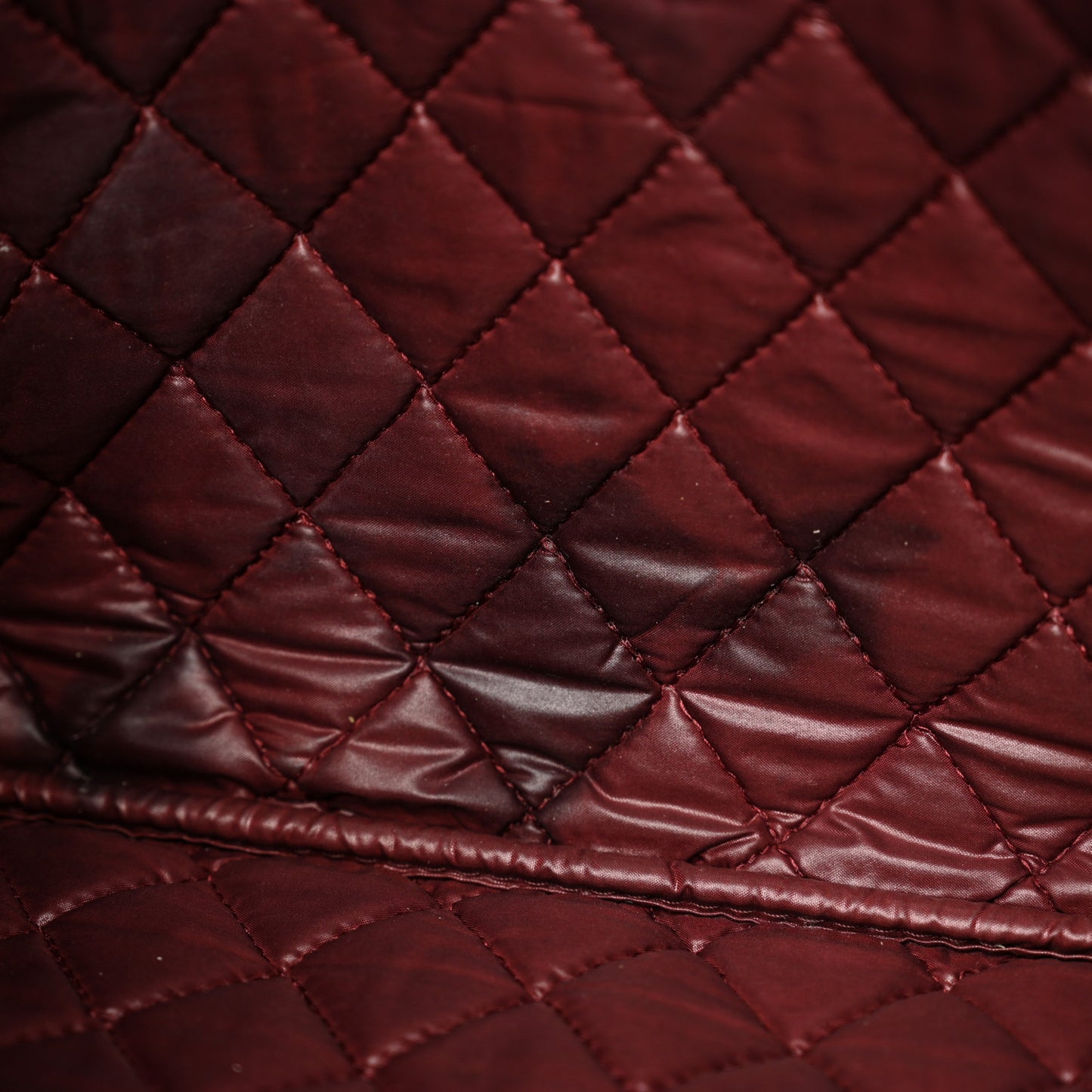 Caviar Quilted Large Cosmetic Case Black