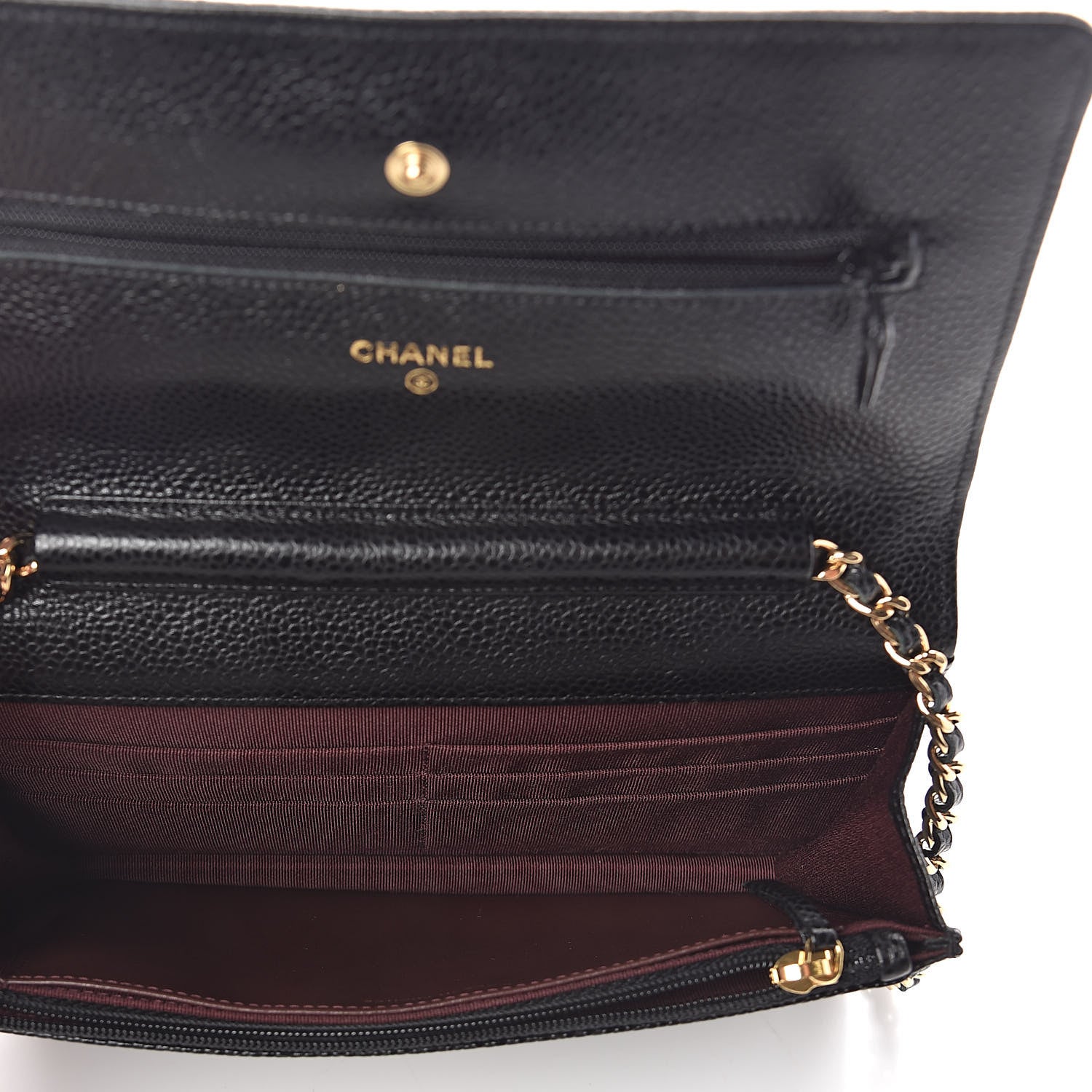 Chanel Caviar Quilted Wallet On Chain WOC Black 5 of 11