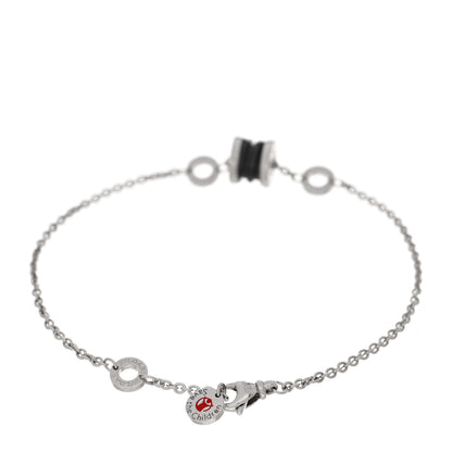 Bulgari Sterling Silver Black Ceramic Save the Children Bracelet 2 of 4