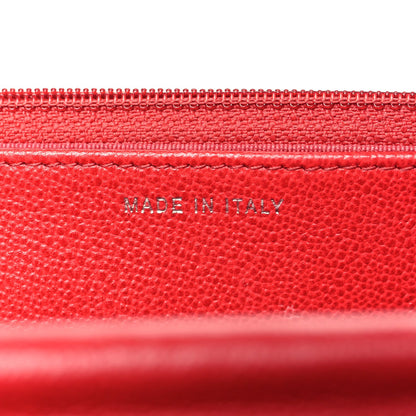 Chanel Grained Calfskin Quilted CC Box Wallet On Chain WOC Red 7 of 7