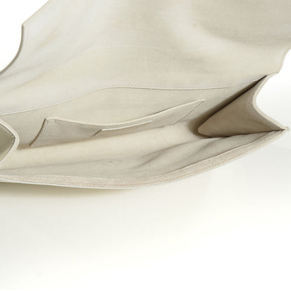 Saint Laurent Calfskin Classic Y Clutch White 8 of 18