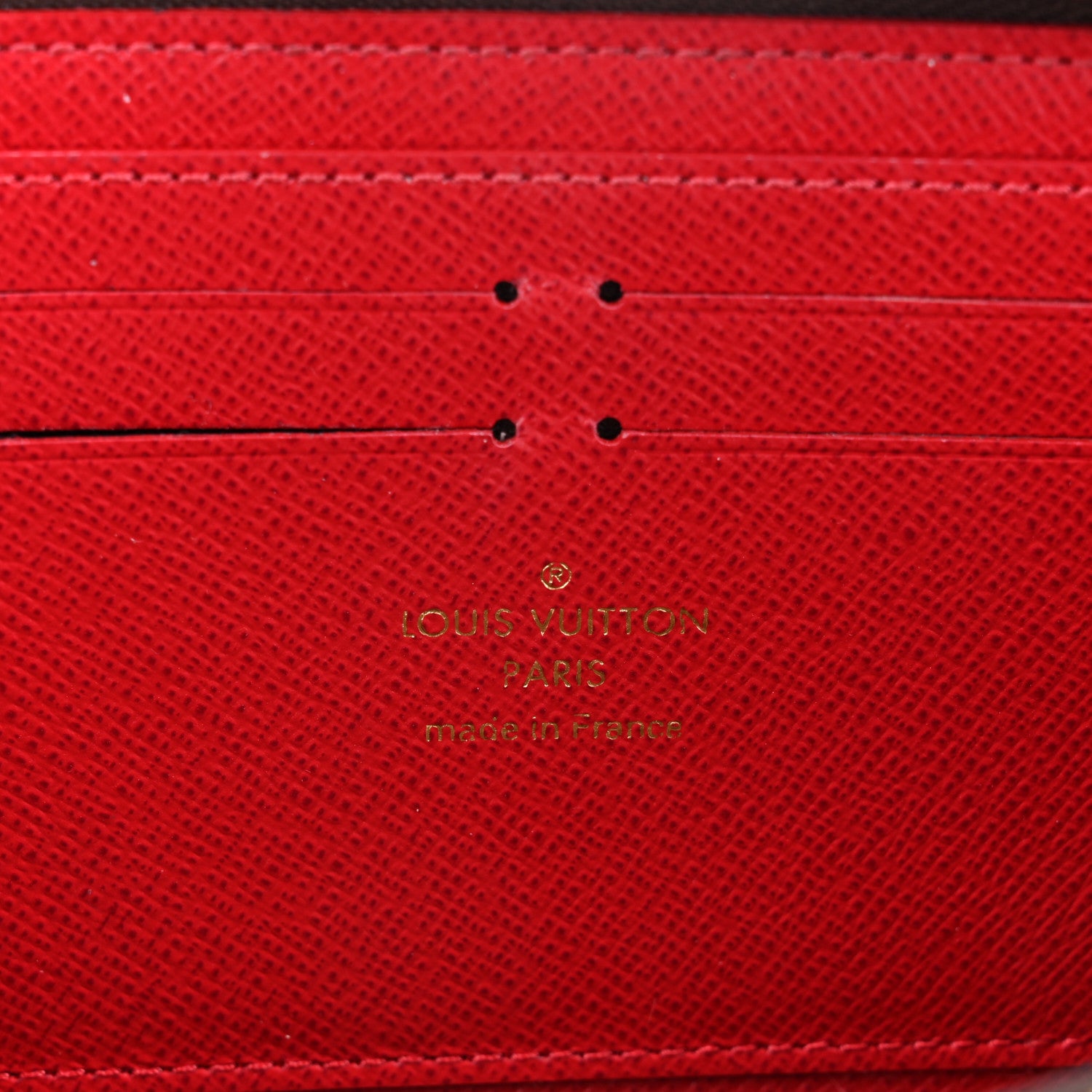 Louis Vuitton Damier Ebene Clemence Wallet Cherry 6 of 8