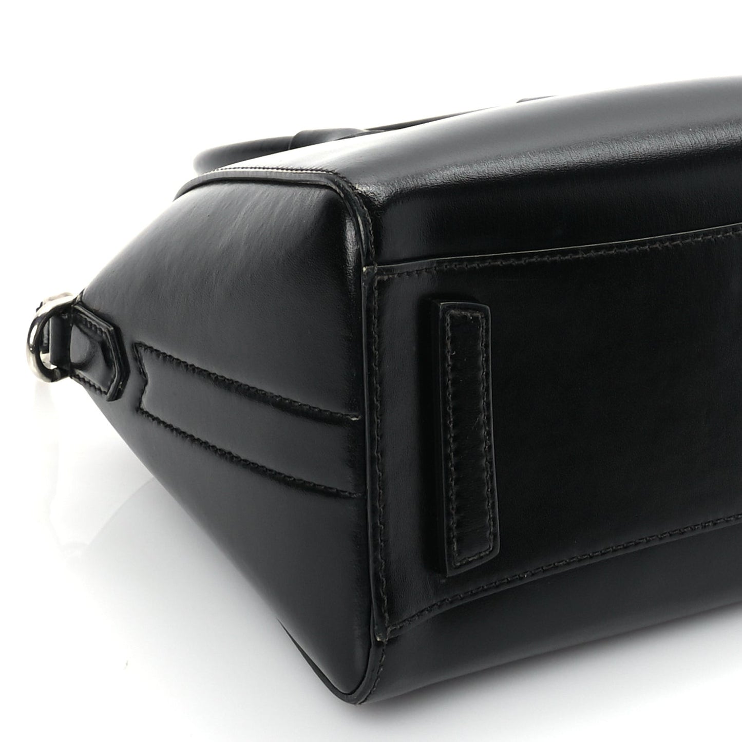 Shiny Lord Calfskin Mini Antigona Black