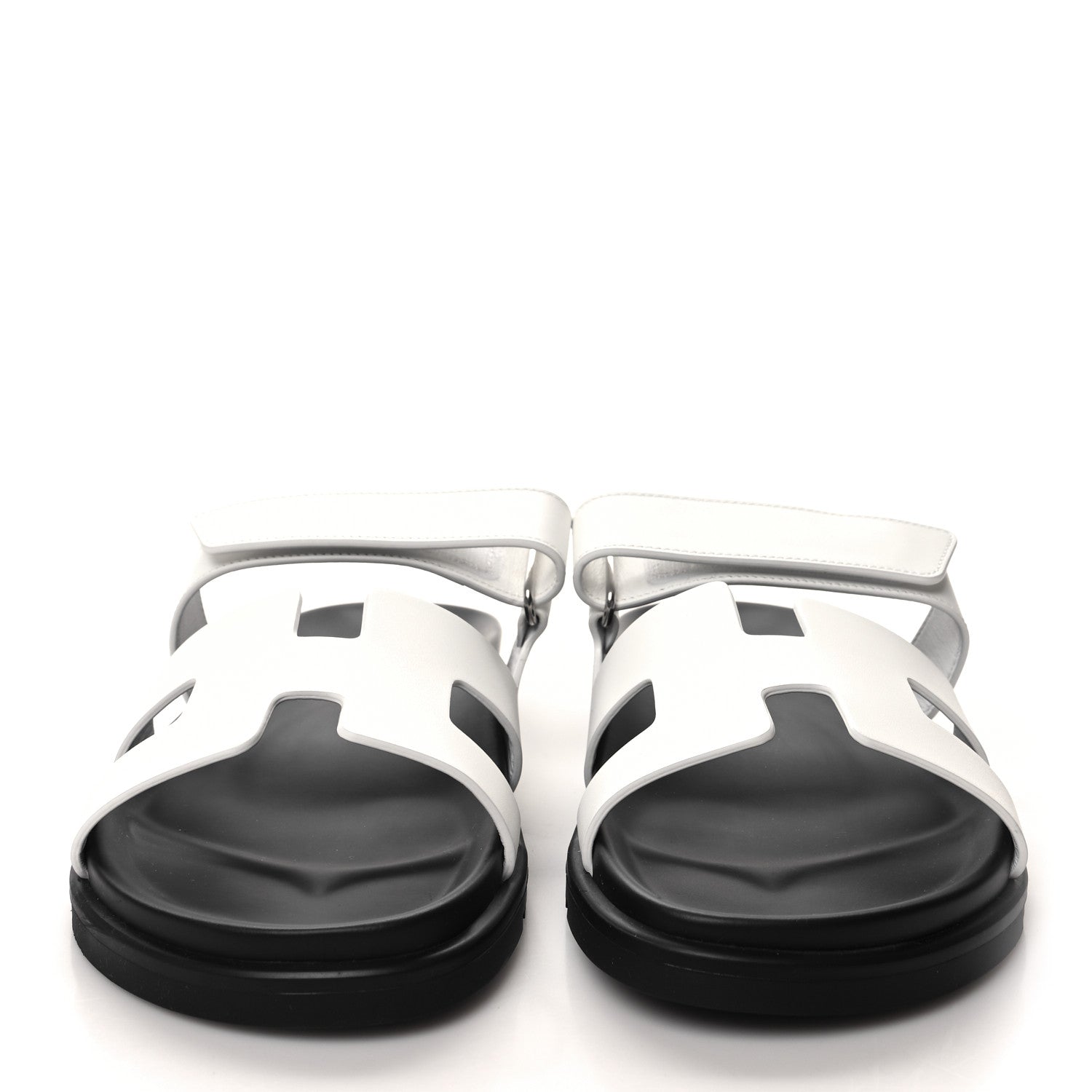 Hermes Calfskin Womens Chypre Sandals 41.5 White 2 of 8