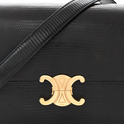 Celine Lizard Medium Triomphe Black 8 of 10