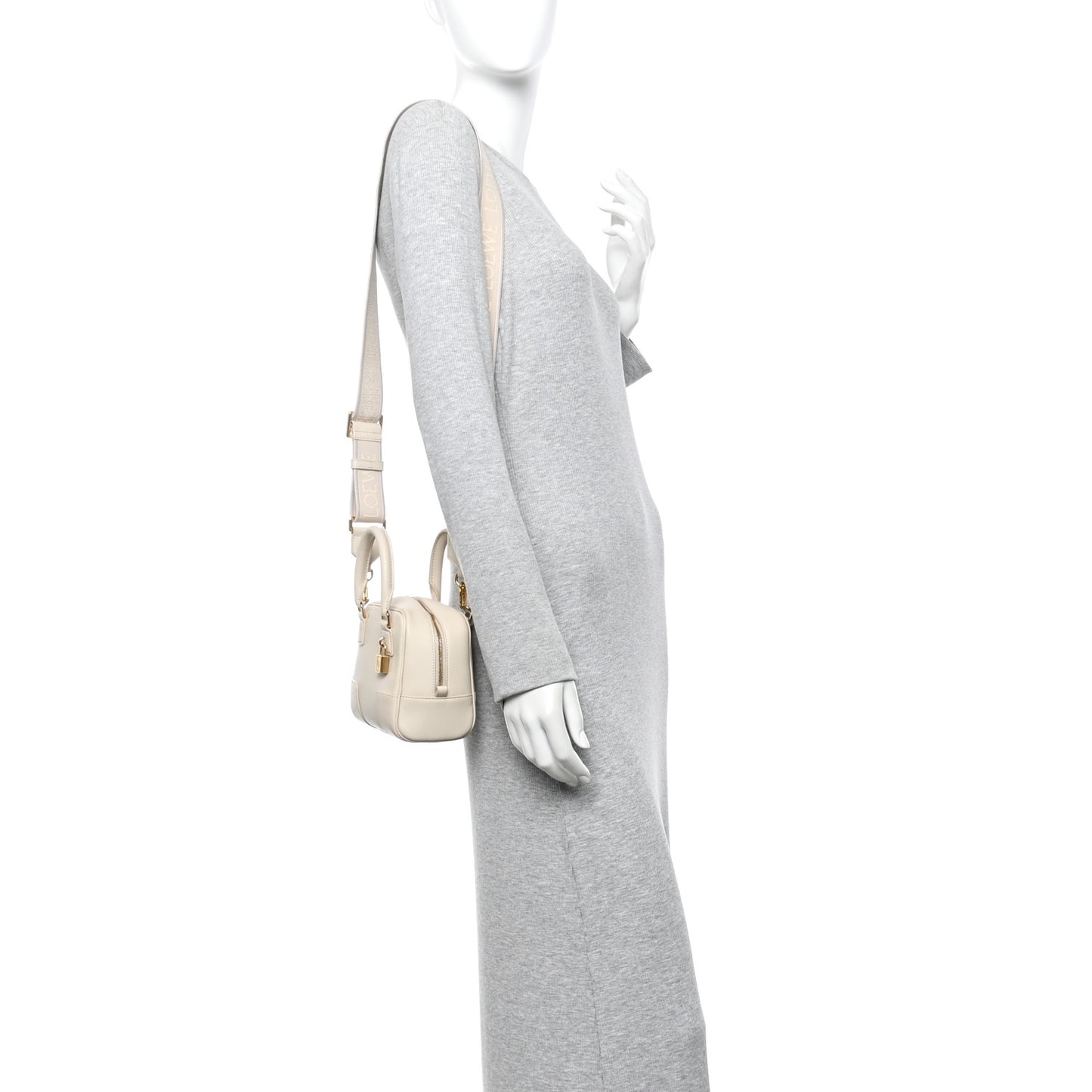 Nappa Calfskin Amazona 16 Square Bag Angora