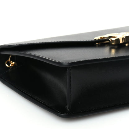 Celine Shiny Calfskin Triomphe Margo Wallet on Chain Black 7 of 8