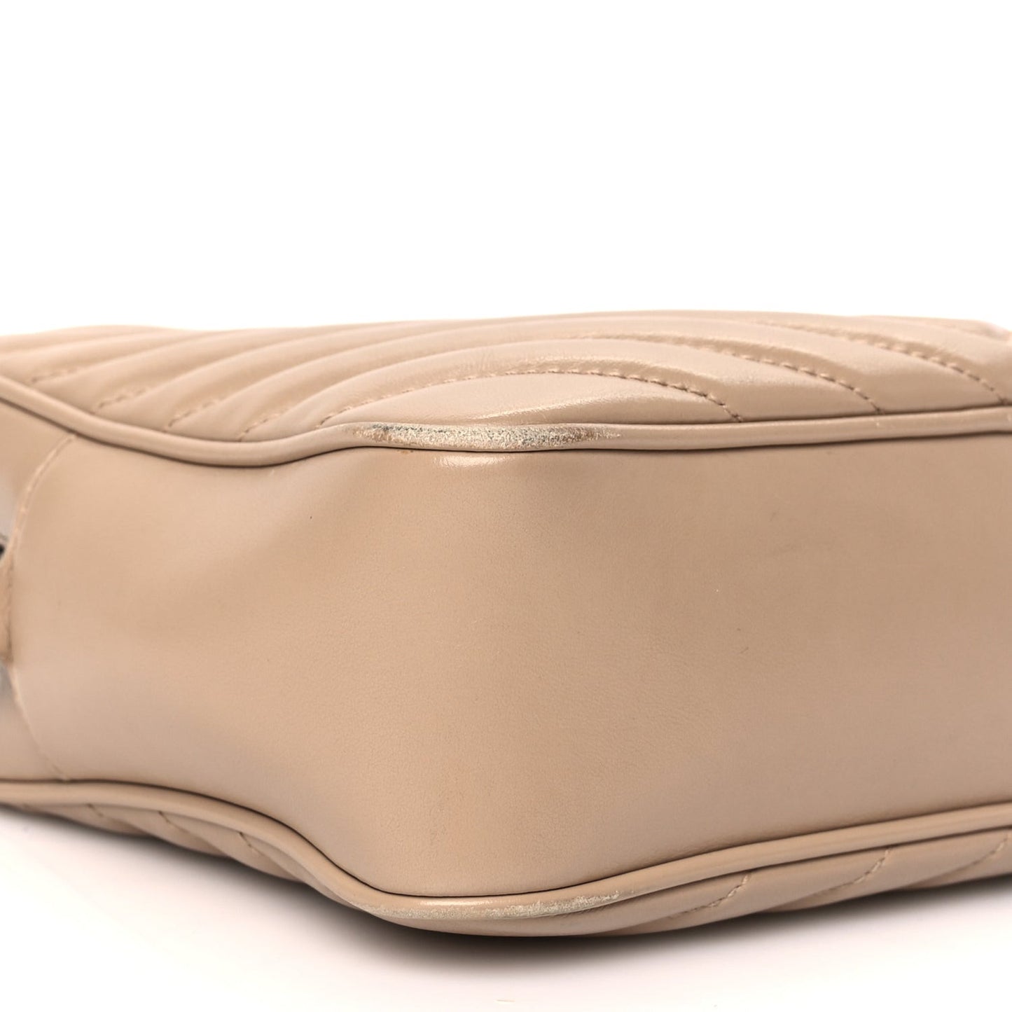 Calfskin Matelasse Monogram Lou Camera Bag Dark Beige