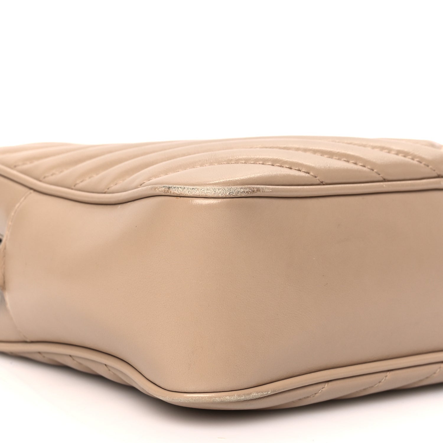 Saint Laurent Calfskin Matelasse Monogram Lou Camera Bag Dark Beige 7 of 8