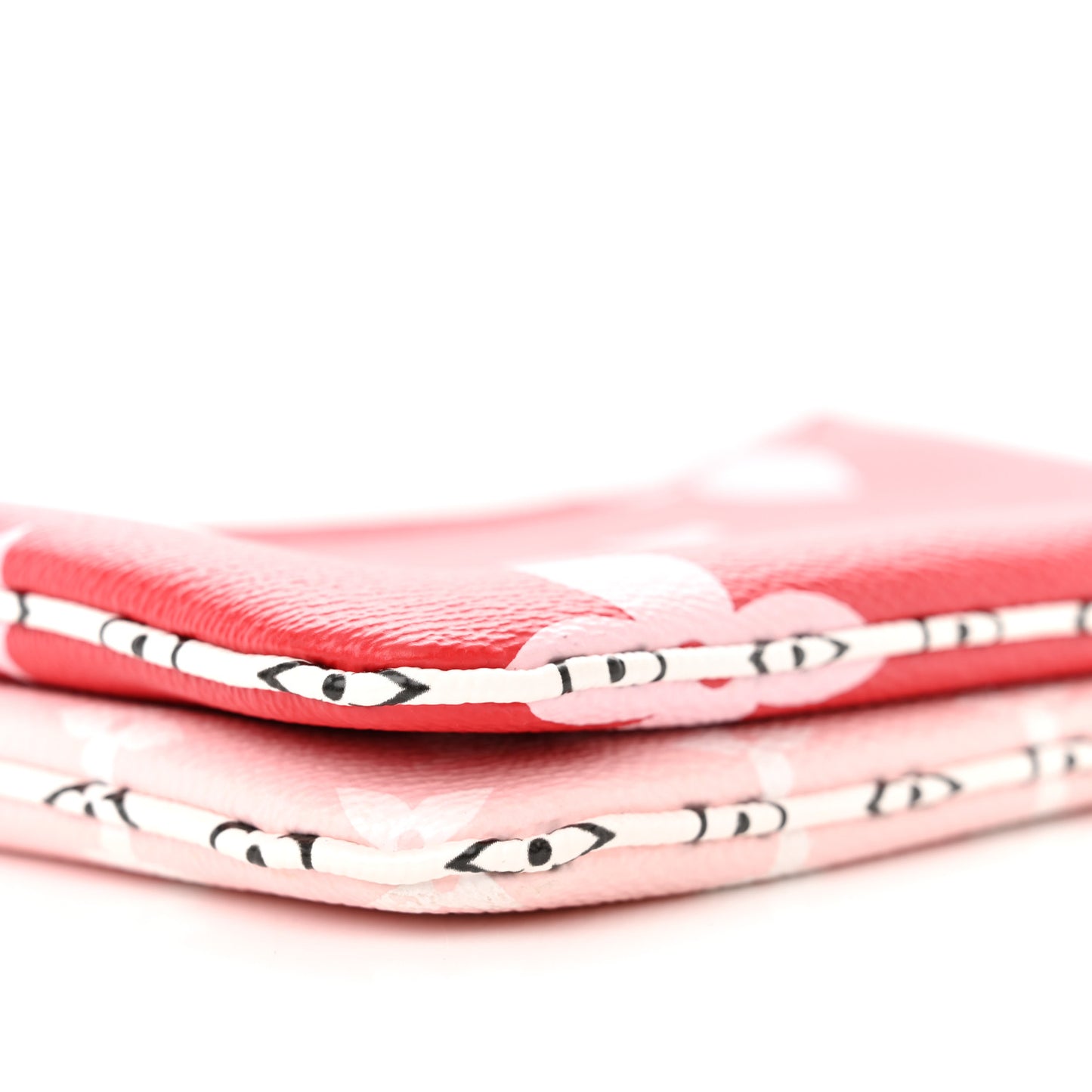 Monogram Giant Double Zip Pochette Rouge