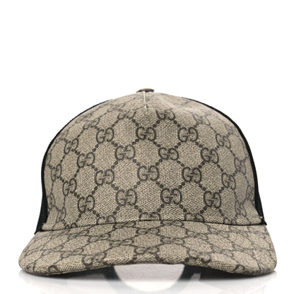 Gucci GG Supreme Monogram Baseball Hat M 58 Beige 2 of 9